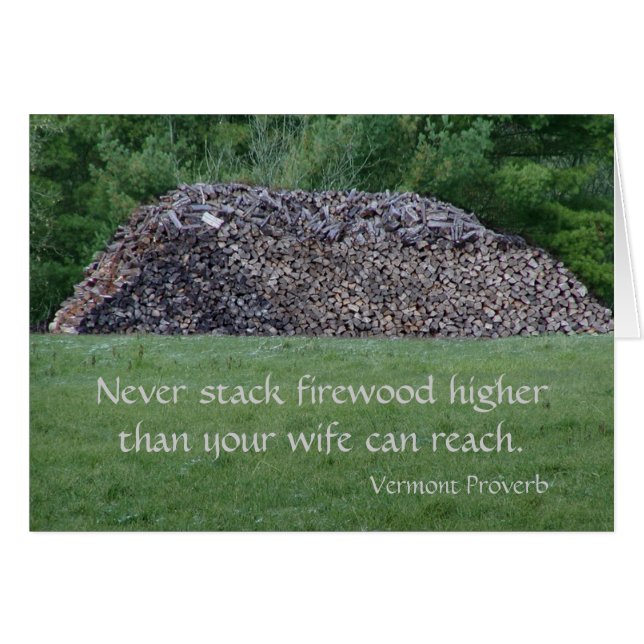 Vermont Proverb (Vorderseite (Horizontal))