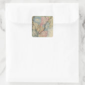 Vermont Quadratischer Aufkleber (Tasche)