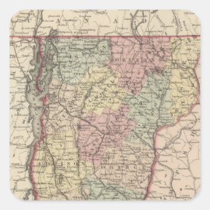 Vermont Quadratischer Aufkleber
