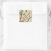 Vermont Quadratischer Aufkleber (Tasche)