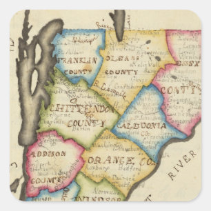 Vermont Quadratischer Aufkleber