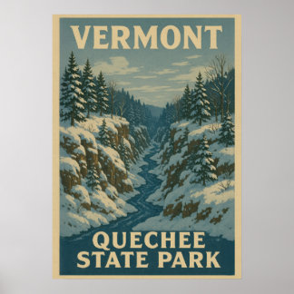 Vermont Quechee Staat Park V01 Poster