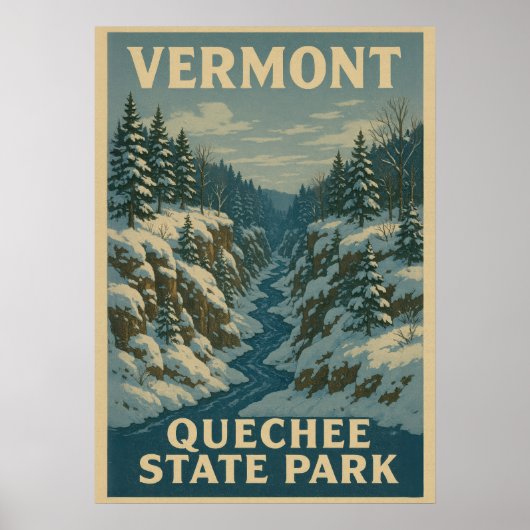 Vermont Quechee Staat Park V01 Poster (Vorne)