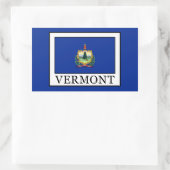 Vermont Rechteckiger Aufkleber (Tasche)