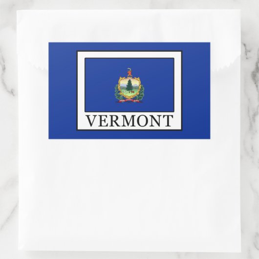 Vermont Rechteckiger Aufkleber (Tasche)