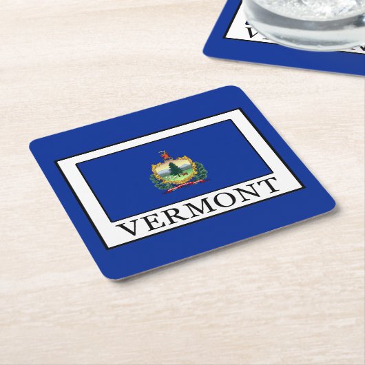 Vermont Rechteckiger Pappuntersetzer (angewinkelt)