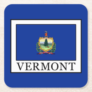 Vermont Rechteckiger Pappuntersetzer