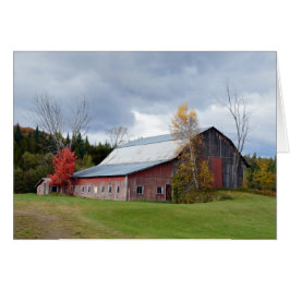 Vermont Red Barn im Herbst