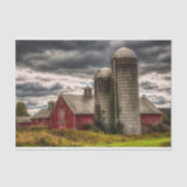 Vermont Red Barns and Silos Seidenpapier (Vorderseite)