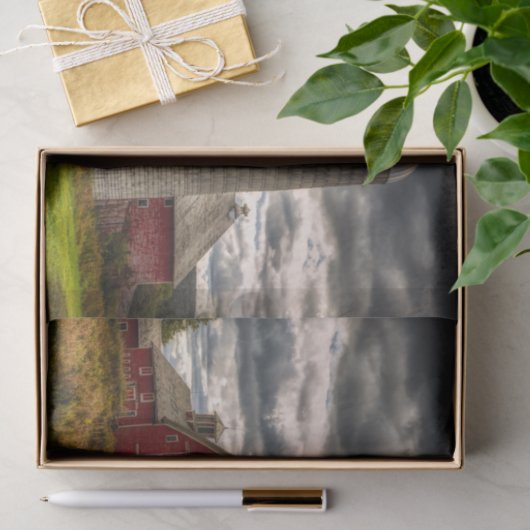 Vermont Red Barns and Silos Seidenpapier (Geschenk)