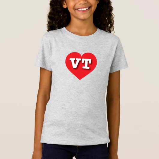 Vermont Red Heart - I Liebe VT T-Shirt (Vorderseite)