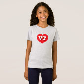 Vermont Red Heart - I Liebe VT T-Shirt (Vorne ganz)