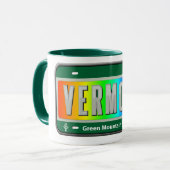 Vermont-Regenbogen-Staat Tasse (Vorderseite Links)