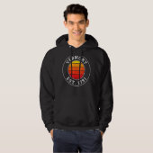 Vermont Retro Sunset Graphic Hoodie (Vorne ganz)