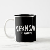 Vermont Retro Vintag VT Zweifarbige Tasse (Links)
