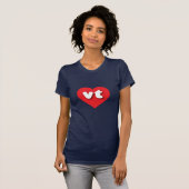 Vermont - Rotherz - I Liebe vt T-Shirt (Vorne ganz)