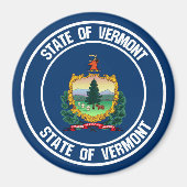Vermont Round Emblem Magnet (Vorne)
