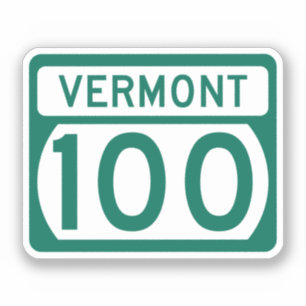 Vermont Route 100 Straßenschild Aufkleber