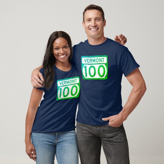 Vermont Route 100 Straßenschild (verwittert) T - S T-Shirt (Unisex)