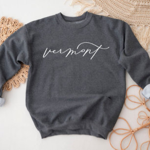 Vermont Script Staat Women's Sweatshirt