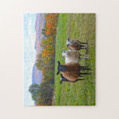 Vermont Sheep im Herbst Puzzle (Vertikal)