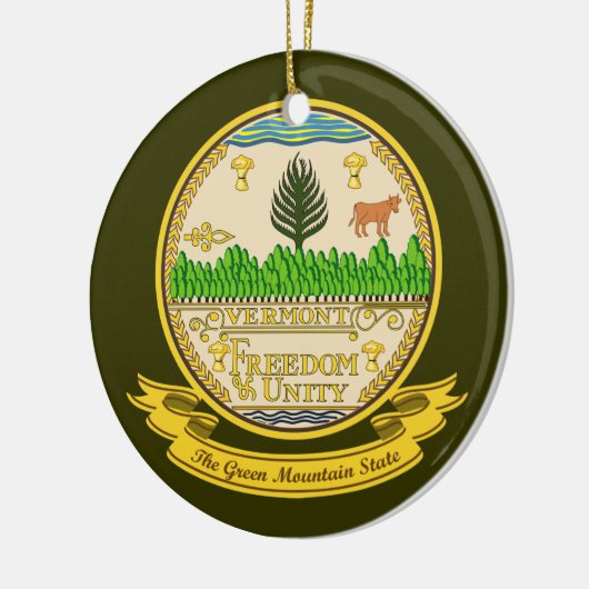 Vermont Siegel Keramikornament (Links)