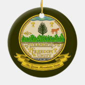 Vermont Siegel Keramikornament (Hinten)