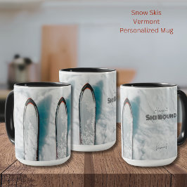 Vermont Ski Bound Snow Tasse