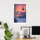 Vermont Ski Kunst 1 Poster (Heimbüro)