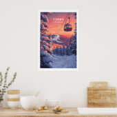 Vermont Ski Kunst 1 Poster (Küche)