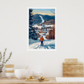 Vermont Skigebietsplakat 1 Poster (Küche)