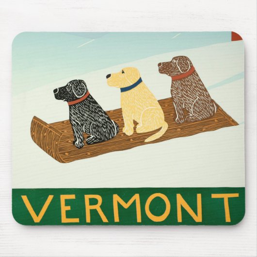 Vermont Sled Dogs Mousepad - Stephen Huneck (Vorne)