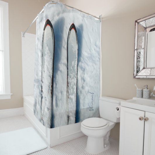Vermont Snow Ski Duschvorhang (Beispiel)