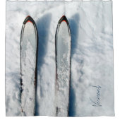 Vermont Snow Ski Duschvorhang (Vorderseite)