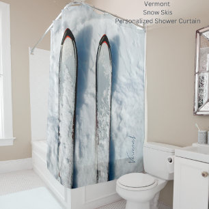 Vermont Snow Ski Duschvorhang