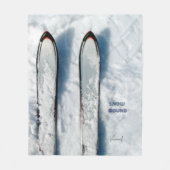 Vermont Snow Ski Fleece Blanket (Vorderseite)