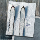 Vermont Snow Ski Fleece Blanket