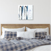 Vermont Snow Ski Stretched Canvas Print Leinwanddruck (Insitu (Schlafzimmer))
