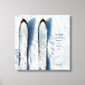 Vermont Snow Ski Stretched Canvas Print Leinwanddruck (Vorderseite)