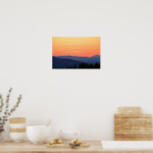 Vermont-Sonnenuntergang mit Windkraftanlagen Poster (Küche)