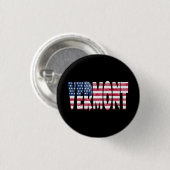 Vermont-Staat Button (Vorne & Hinten)