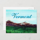 Vermont Staat Colors Postkarte (Vorne/Hinten)