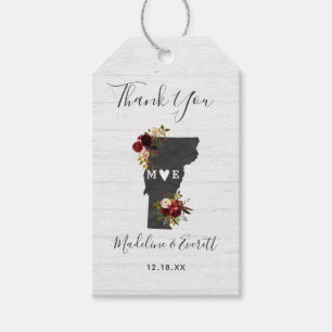Vermont Staat Destination Rustic Wedding Vielen Da Geschenkanhänger