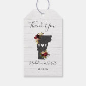 Vermont Staat Destination Rustic Wedding Vielen Da Geschenkanhänger (Rückseite)