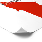 Vermont Staat Dive Flag Poster (Ecke)