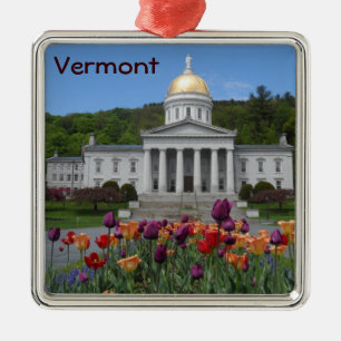 Vermont Staat House - Montpelier Ornament Aus Metall