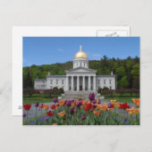 Vermont Staat House - Montpelier Postkarte (Vorne/Hinten)