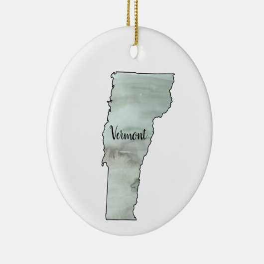 Vermont Staat Illustration Malerei Keramik Ornament (Rechts)