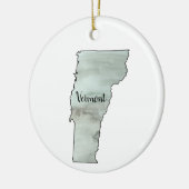 Vermont Staat Illustration Malerei Keramik Ornament (Links)
