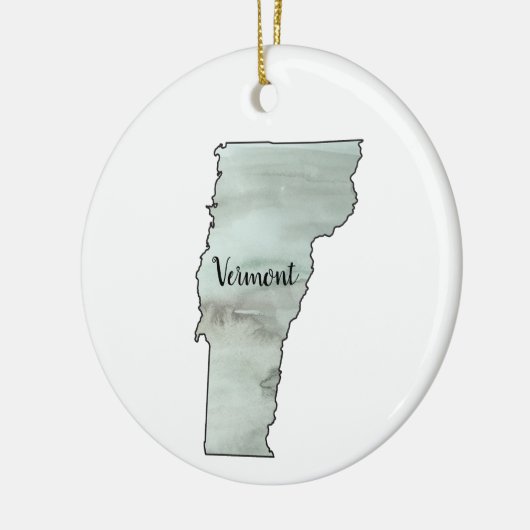 Vermont Staat Illustration Malerei Keramik Ornament (Links)